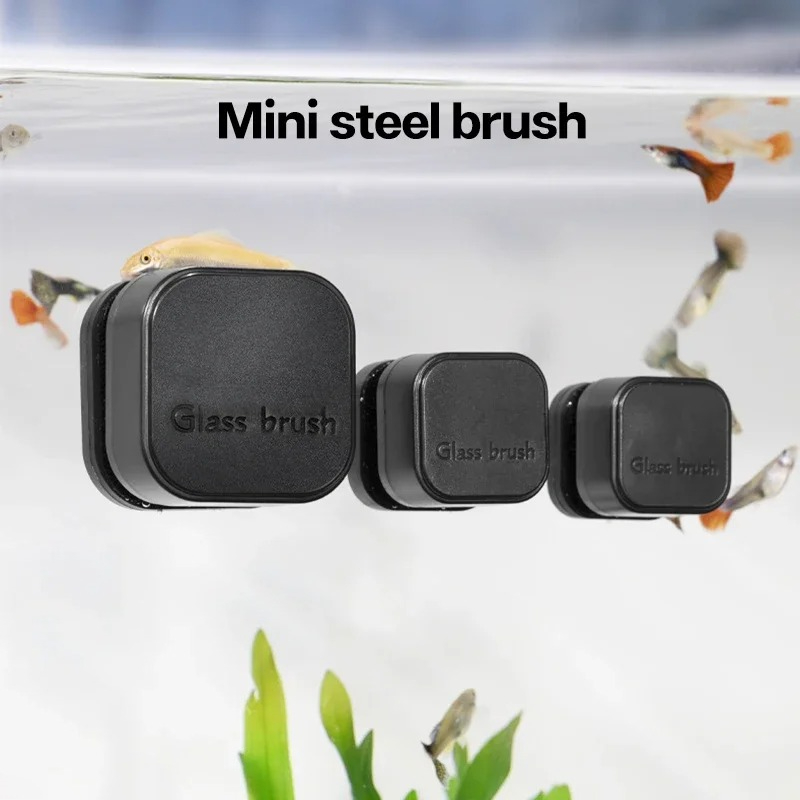 Mini Square Magnetic Brush Aqu - Aquarium Fish Trap ulasan dan harga