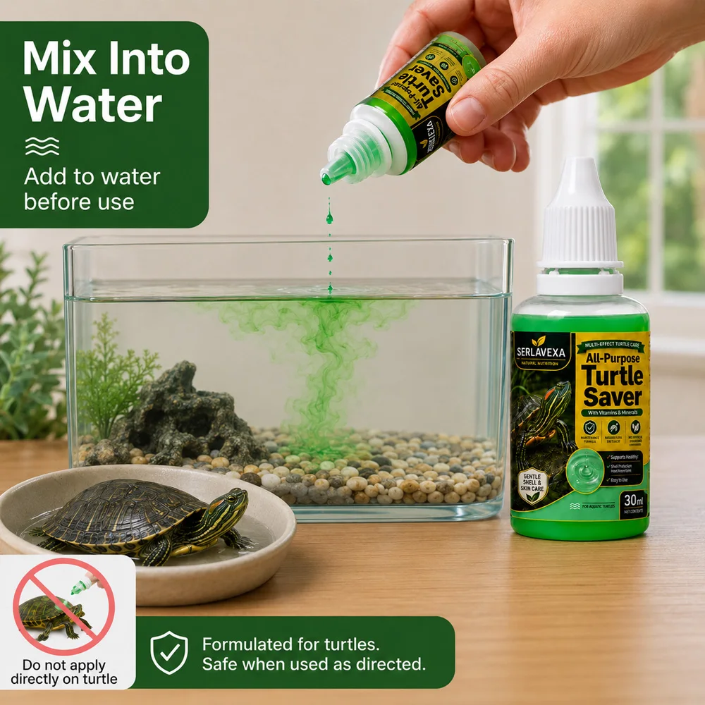 Aquatic Turtle Care Set Food P - Water Conditioner Drop ulasan dan harga