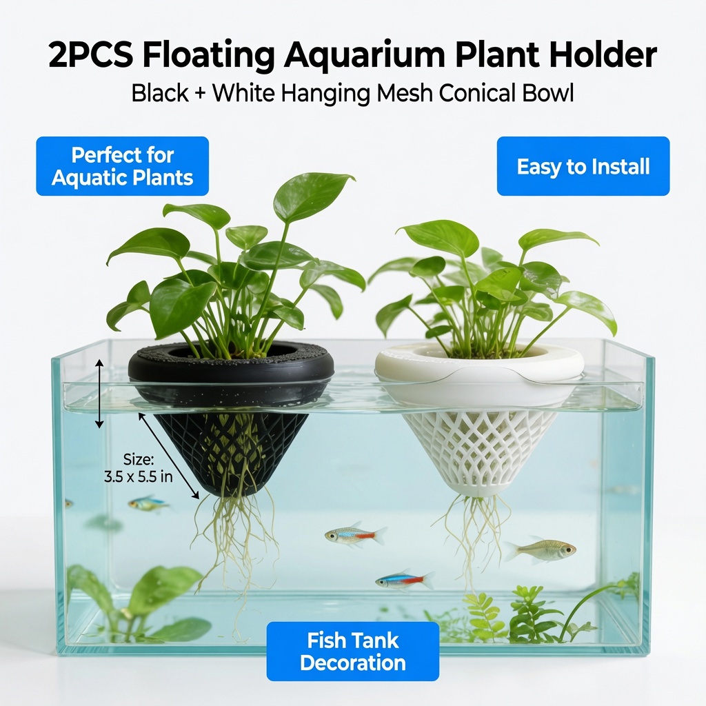 2PCS Floating Aquarium Plant H - Aquarium Fish Cartoon ulasan dan harga