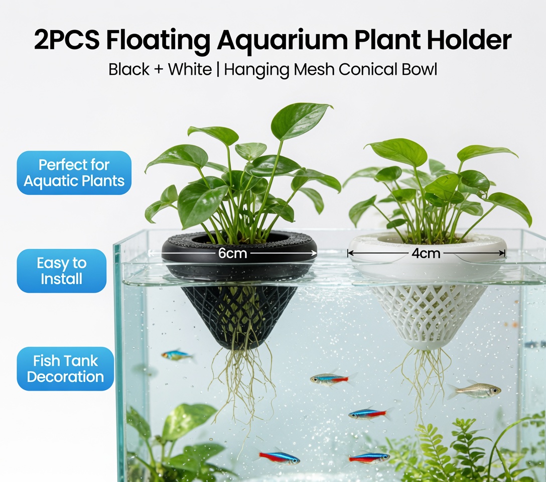 2PCS Floating Aquarium Plant H - Aquarium Fish Cartoon ulasan dan harga