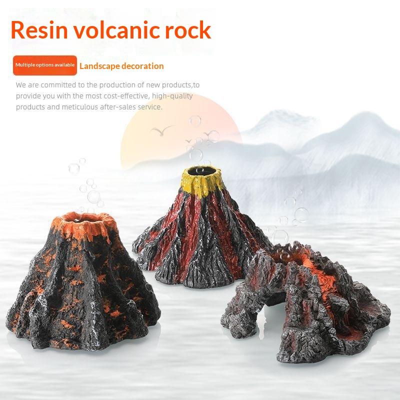 Volcano Shaped Aquarium Bubble - Aquarium Fish Cartoon ulasan dan harga