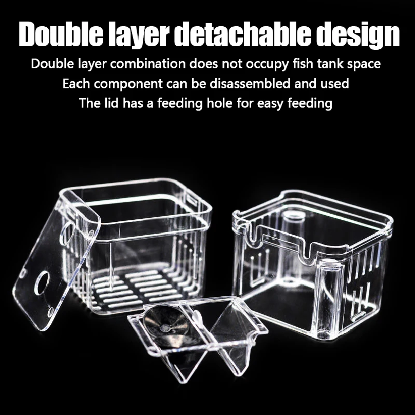 1PC Aquarium Fish Breeder Box  - Aquarium Fish Cave ulasan dan harga