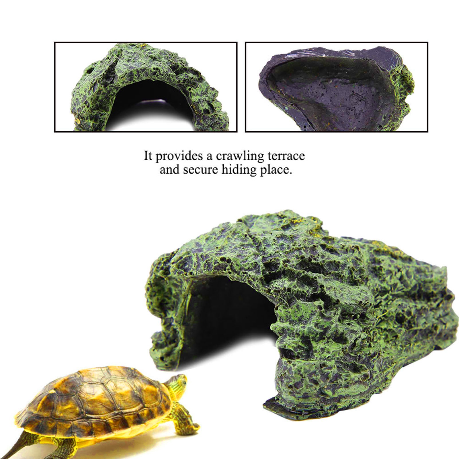 Reptile Hide Cave Turtle Baski - Aquarium Fish Cave ulasan dan harga