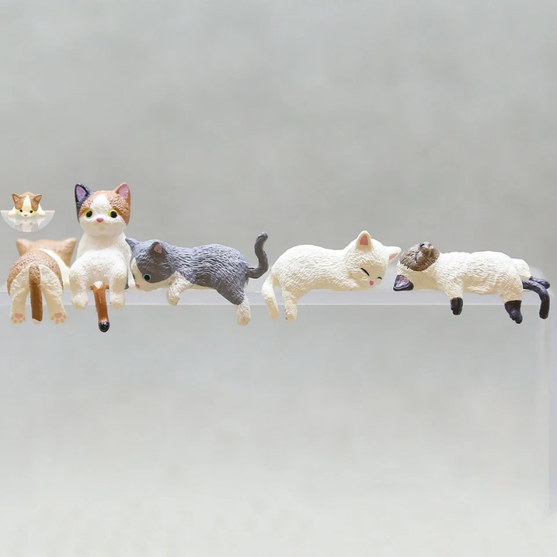 1Pc Cute Cartoon Cat PVC Home  - Aquarium Fish Cartoon ulasan dan harga