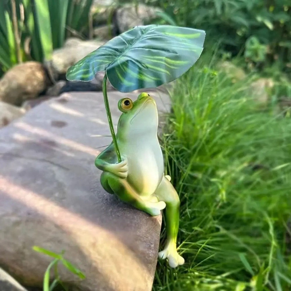Cartoon Resin Frog Figurine Cr - Aquarium Fish Cartoon ulasan dan harga