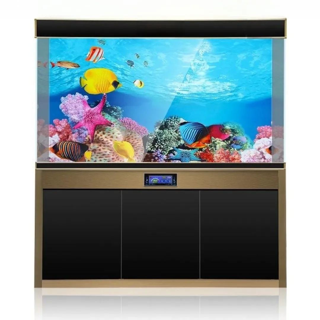 Background Aquarium 3D Sticker - Aquarium Fish Cartoon ulasan dan harga