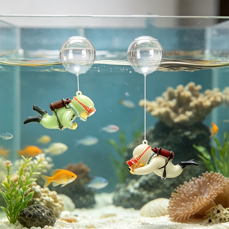 Fish Tank Decoration Resin Lan - Aquarium Fish Cartoon ulasan dan harga