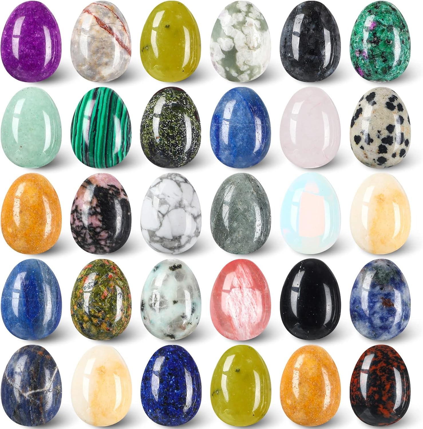 8  pcs natural crystal beads,  - Aquarium Fish Cartoon ulasan dan harga