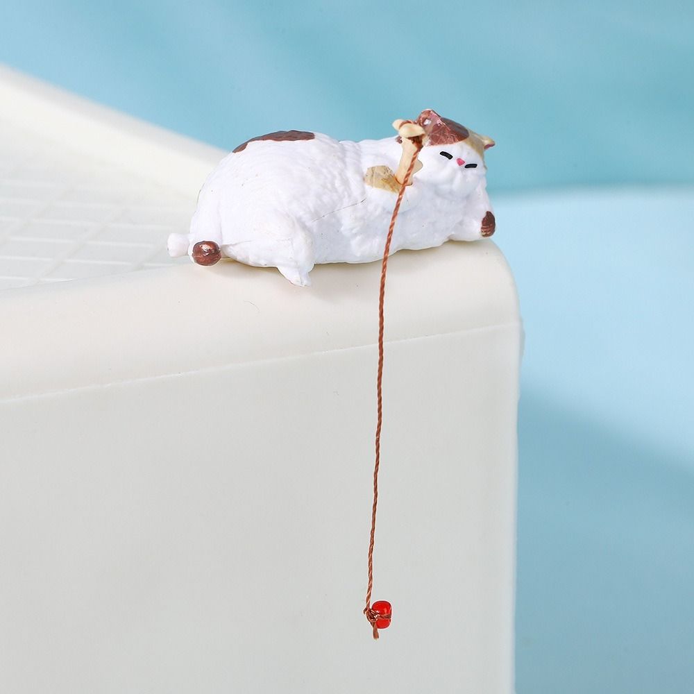 Miniature Fishing Cat Ornament - Aquarium Fish Cartoon ulasan dan harga
