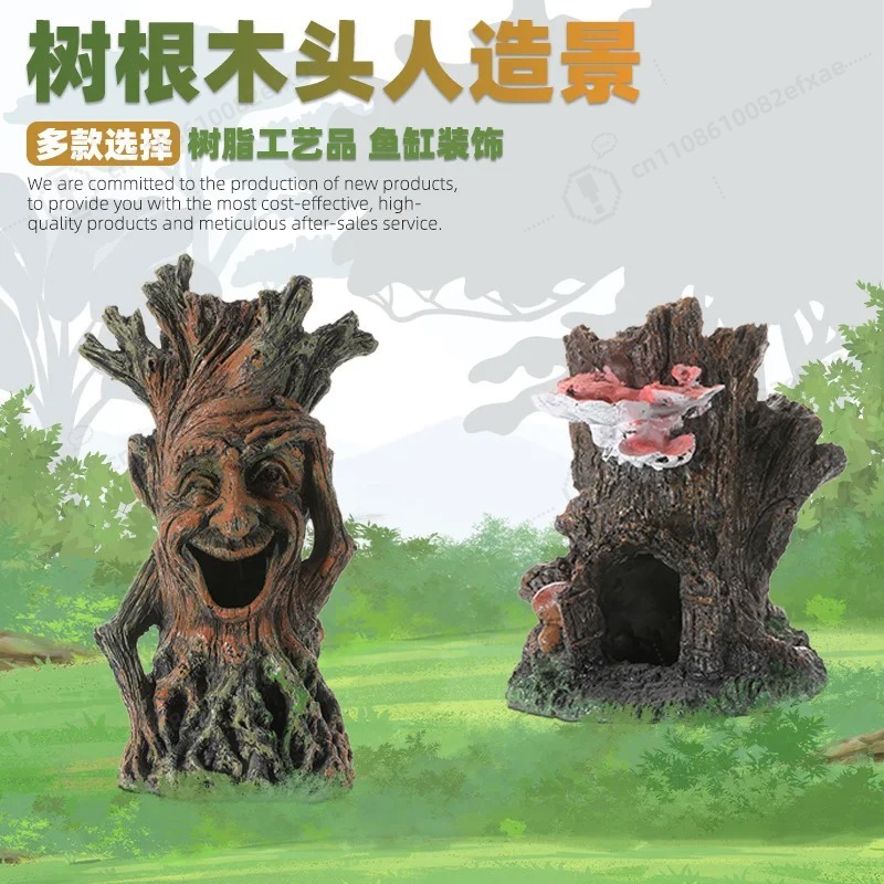 Resin Aquarium Decoration Tree - Aquarium Fish Cave ulasan dan harga