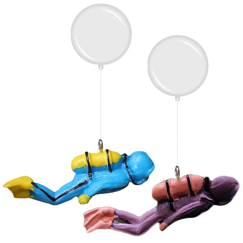 1/2pcs Aquarium Decoration Acc - Aquarium Fish Cartoon ulasan dan harga